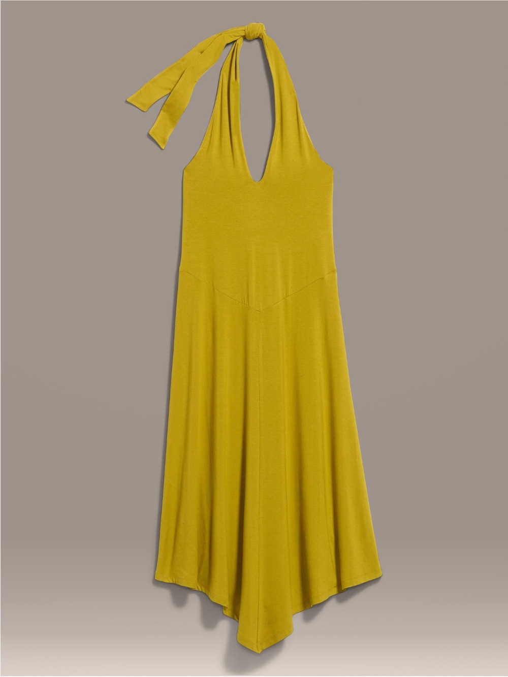 Women’s Old Navy x Christopher John Rogers Asymmetrical Halter Dress in Mustard